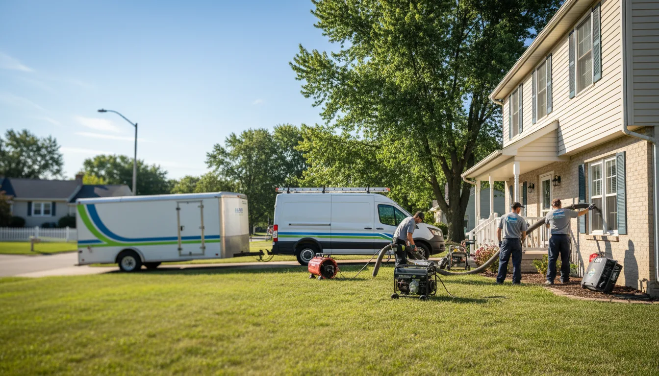 Flooded Basement Restoration And Cleanup With Repair in Cedar Lake, IN near me